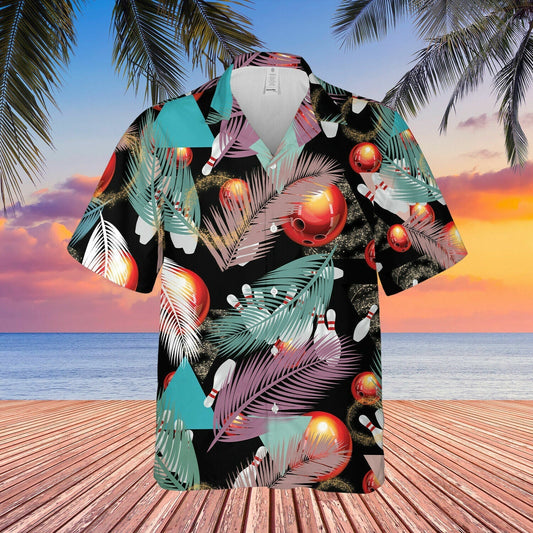 3D Bowling leaf colorful Unisex Hawaiian Shirt Full Size S-5XL HO0538