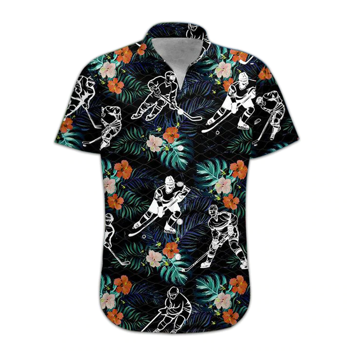 3D Hockey Hawaii Shirt, Mens Hawaiian Aloha Beach Shirt, Hawaiian Shirts for Men HO1089