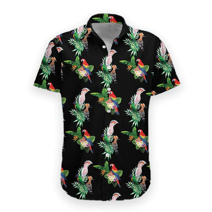 3D Summer Parrot flower Hawaiian Shirt, Hawaiian shirt for men, women HO1106
