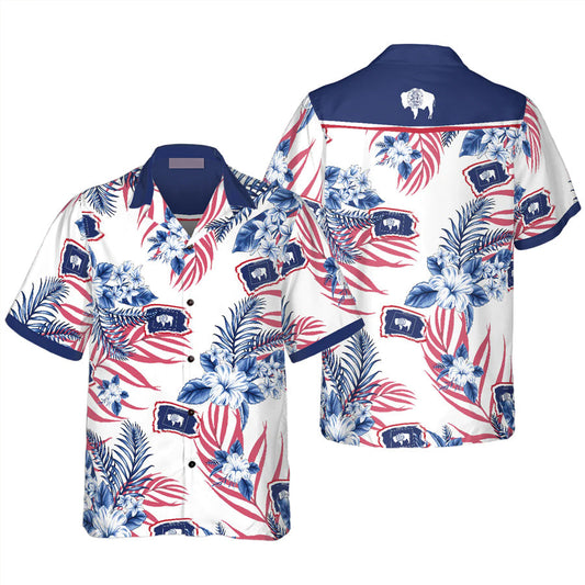 Wyoming Proud Hawaiian Shirt, Wyoming summer shirt, Hawaiian shirt for Men, Women, Adult HO0244