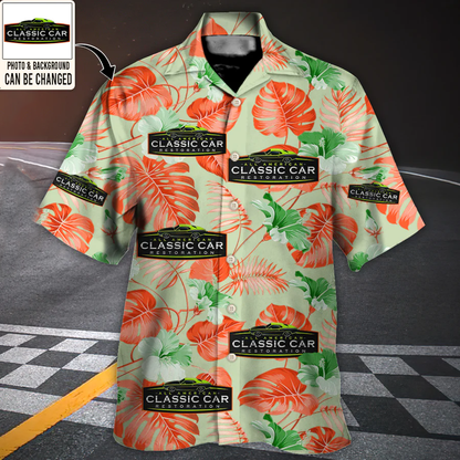 Vintage Car Club You Want Tropical Style Custom Photo - Hawaiian Shirt - Personalized Photo Gifts HO4269