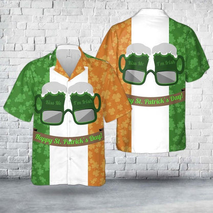 Irish St Patrick's Day Beer Hawaiian Shirt, Hawaiian Shirt for Men Dad HO0446