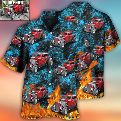 Hot Rod Various Style Custom Photo Hawaiian Shirt, Perfect Gift for Men Women, Custom Car Shirt HO4265