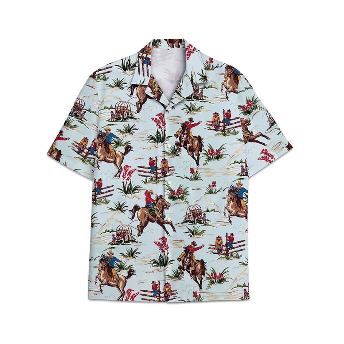 Horse pattern Hawaiian Shirt, Summer gift , Hawaiian Shirts for Men, Aloha Beach Shirt HO1031