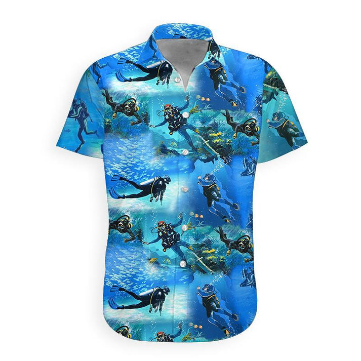 3D Scuba Diving Hawaiian Shirt for men and women HO3253