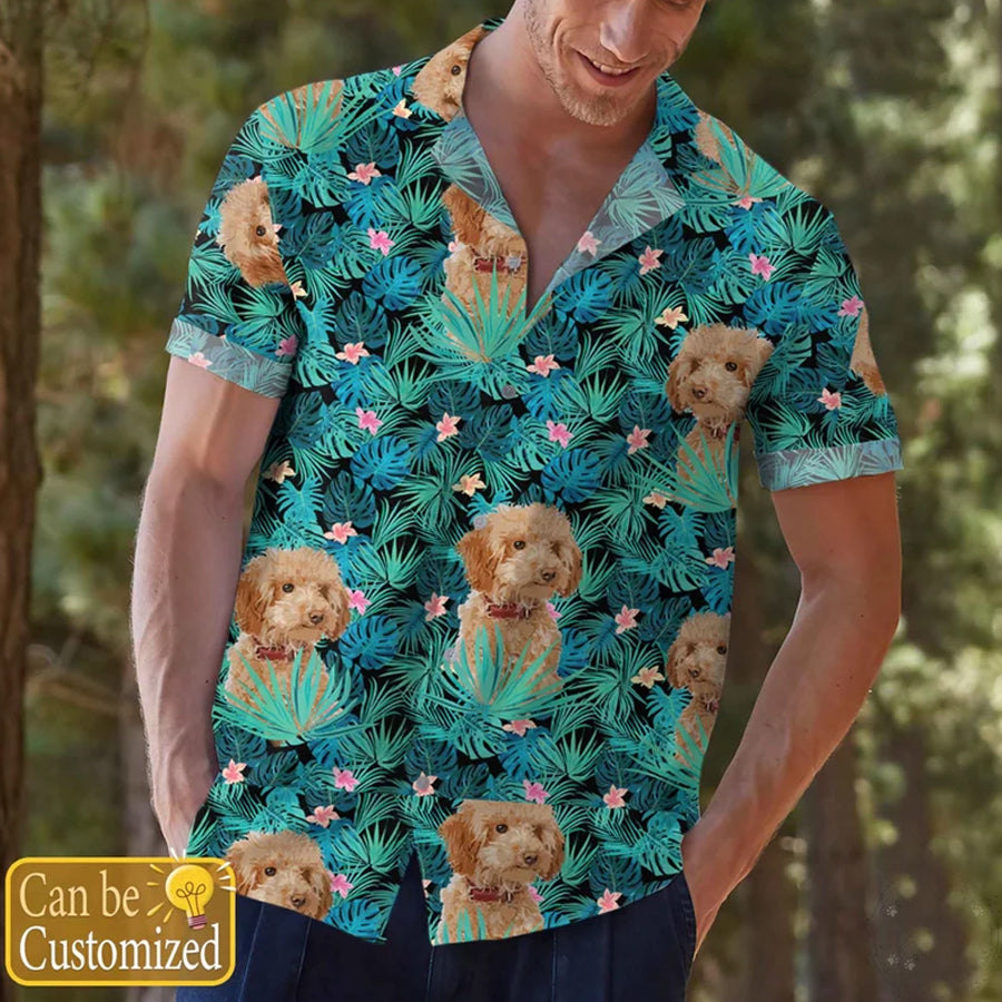Dog Personalized Hawaiian Shirt, Short Slevee Hawaiian Aloha Shirt, Dog floral Hawaii shirt for men, Women HO2707