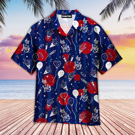 4th Of July Party Seamless Hawaiian Shirt, For Men & Women HO1114