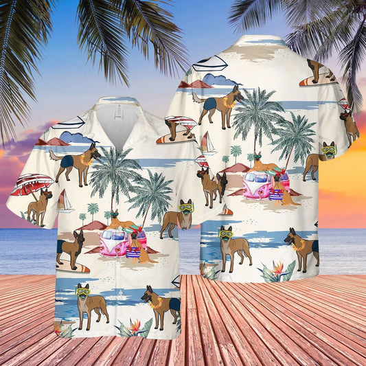 Dog Summer Beach Hawaiian Shirt, 3D Full Print Hawaii Aloha Beach Shirt For Pet Lovers, Dog Hawaii Shirt HO4898