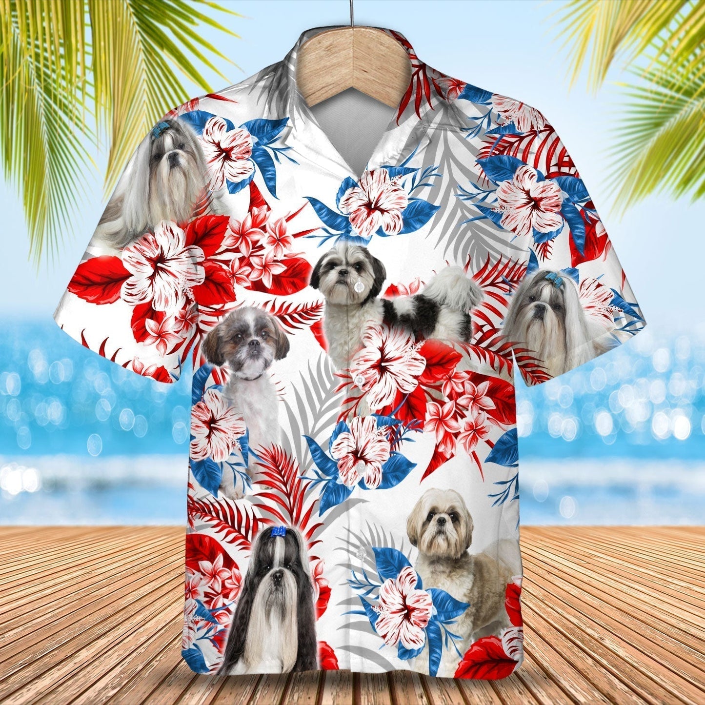 Shih Tzu Hawaiian Shirt - Gift for Summer, Summer aloha shirt, Hawaiian shirt for Men and women HO0683