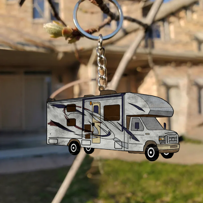 camper schlüsselanhänger Camper RV Motorhome Travel Trailer Personalized Keychains, Campervan Owners, Motorhome Owners, Camper trailers Owners Gifts, Pickup Camper KO0226