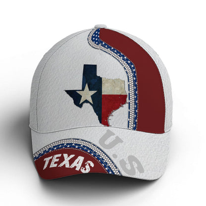 Baseball Cap For Texas People Flag Zip Design Lasfour CO0949
