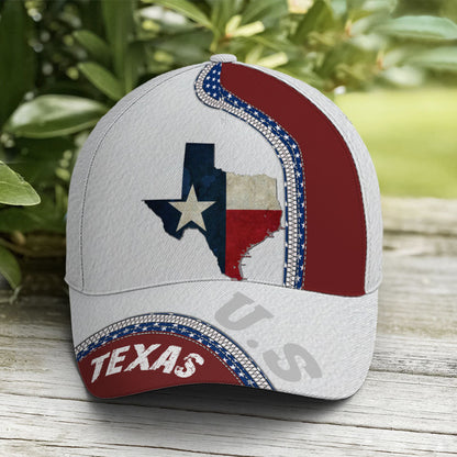 Baseball Cap For Texas People Flag Zip Design Lasfour CO0949