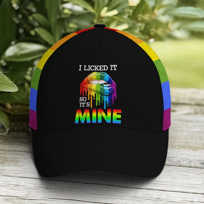 Baseball Cap For LGBTQ Drawing Dripping Lips Lasfour CO0942