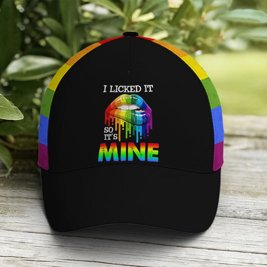 Baseball Cap For LGBTQ Drawing Dripping Lips Lasfour CO0942