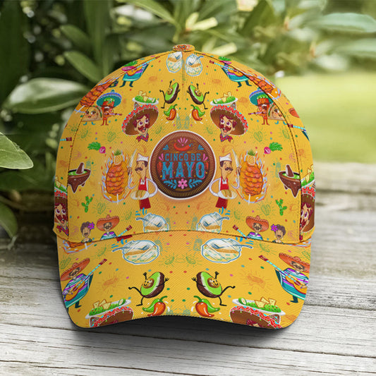 Cinco De Mayo Yellow Funny Pattern Baseball Cap Lasfour CO0922