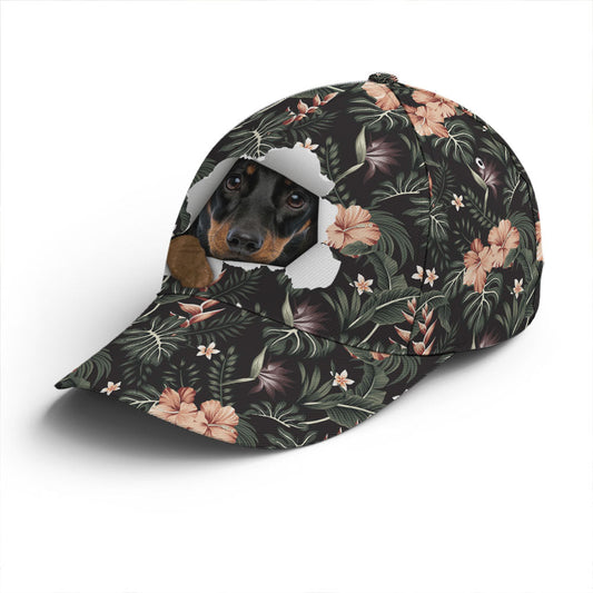 Dachshund Tropical Hawaiian Baseball Cap Lasfour CO0830