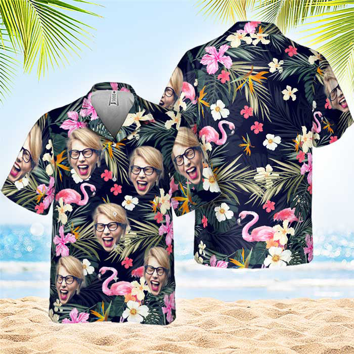 Summer Vibe - Personalized Custom Face Unisex Hawaiian Shirt - Upload Image, Gift For Family, Pet Owners, Pet Lovers HO4363