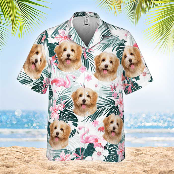 Summer Vibe - Personalized Custom Face Unisex Hawaiian Shirt - Upload Image, Gift For Family, Pet Owners, Pet Lovers HO4363