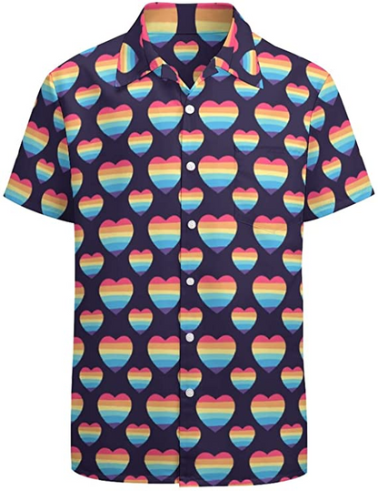 Gay Hawaiian Shirts, Gay Pride Hawaiian Shirt, Hawaiian Shirts For Women, Pride Hawaii Shirt HO4540
