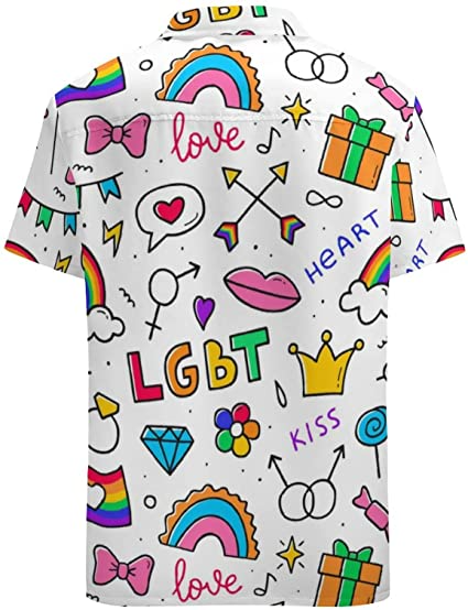 Pride Rainbow Lips Hawaiian T Shirt, Trans Pride Hawaii 3D Shirt For Pride Month, Transgender Pride Shirts HO4516
