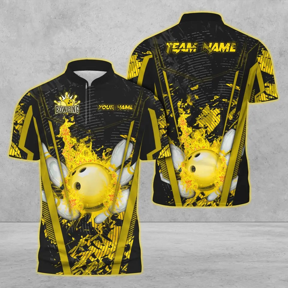 Custom Flame Bowling Jerseys For Team BO0366