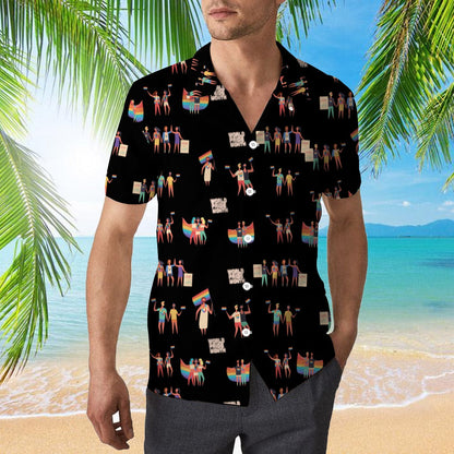 World Pride Month Hawaiian Full Print Shirt, Beach Hawaii Lgbt Pride Shirt, Support Lgbt Pride Month Gifts HO4656