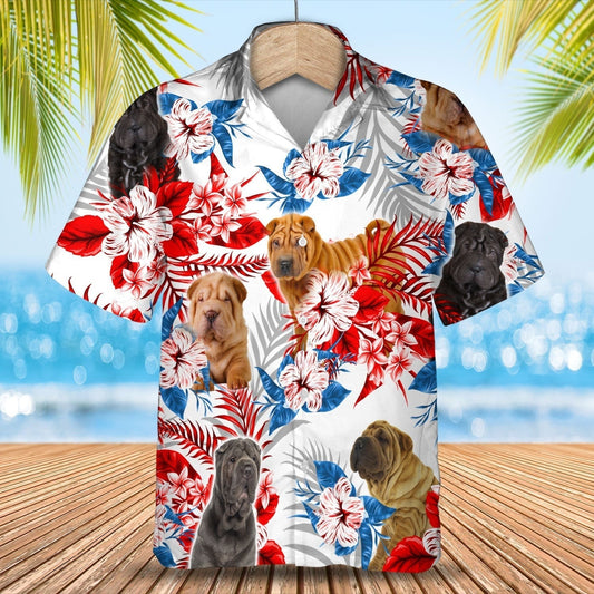 Shar Pei Hawaiian Shirt, Dog Hawaiian Shirts For Travel Summer, Hawaii Aloha Beach Shirt For Dog Lovers HO4919