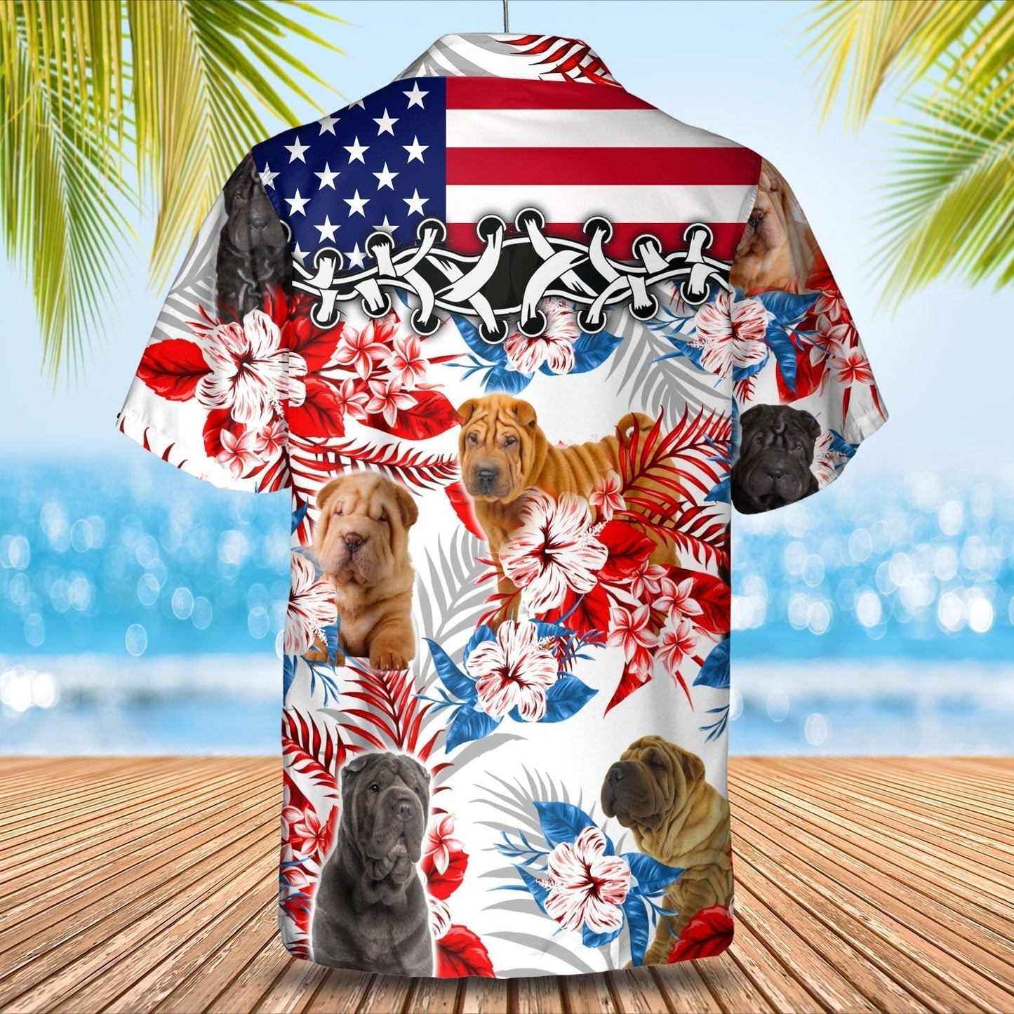 Shar Pei Hawaiian Shirt - Gift for Summer, Summer aloha shirt, Hawaiian shirt for Men and women HO0663