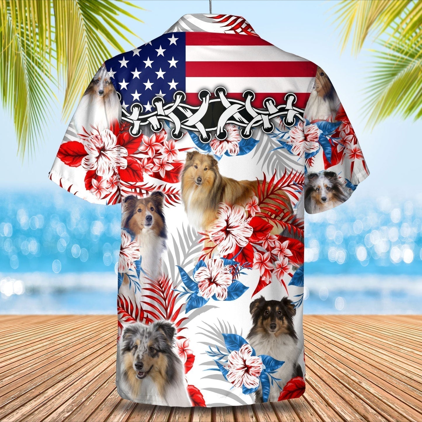 Shetland Sheepdog Hawaiian Shirt - Gift for Summer, Summer aloha shirt, Hawaiian shirt for Men and women HO0685