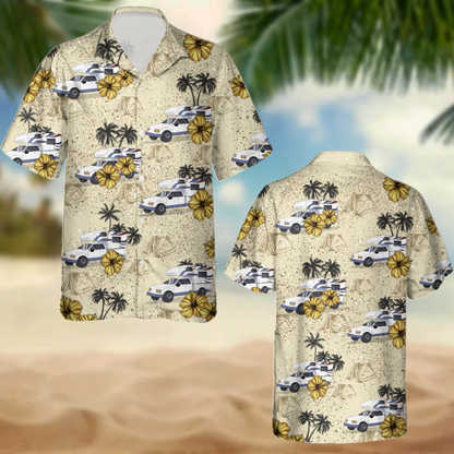 Upload Photo RV Camping Hawaiian Shirt, Idea Shirt for Summer, Camping Hawaiian Shirt for Men, Women HO0335