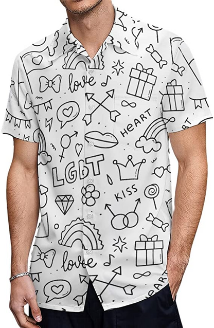 Pride Hawaiian Shirts, Pride Gay Hawaii Shirt, Lesbian Hawaiian Shirt, Gift For Lgbtq Pride Month HO4614