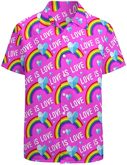 Love Is Love Pride Hawaii Shirts For Gay Man, Lesbian Love Hawaiian Shirt, Gift For Lgbtq Pride Month HO4648