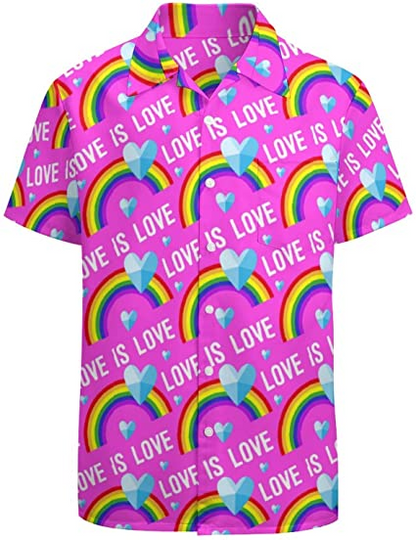 Love Is Love Pride Hawaii Shirts For Gay Man, Lesbian Love Hawaiian Shirt, Gift For Lgbtq Pride Month HO4648