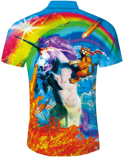 Rainbow Pride Hawaiian Shirt For Lgbtq, Hawaiian Summer Aloha Beach Shirts For Holiday HO4519
