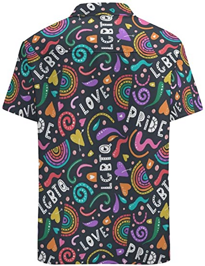 Pride Lgbtq Rainbow Hawaiian Shirt, Love Hawaiian Shirt For Lesbian, Gift For Couple Gay Man, Lesbian Gift HO4512