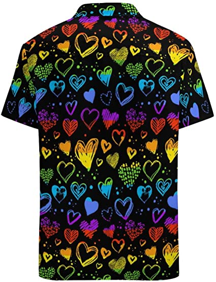 Hawaiian Shirt 3D For Pride Month, Rainbow Lgbt Print Summer Hawaiian Shirts Beach Shirts Gift For Lesbian Gaymer HO4643