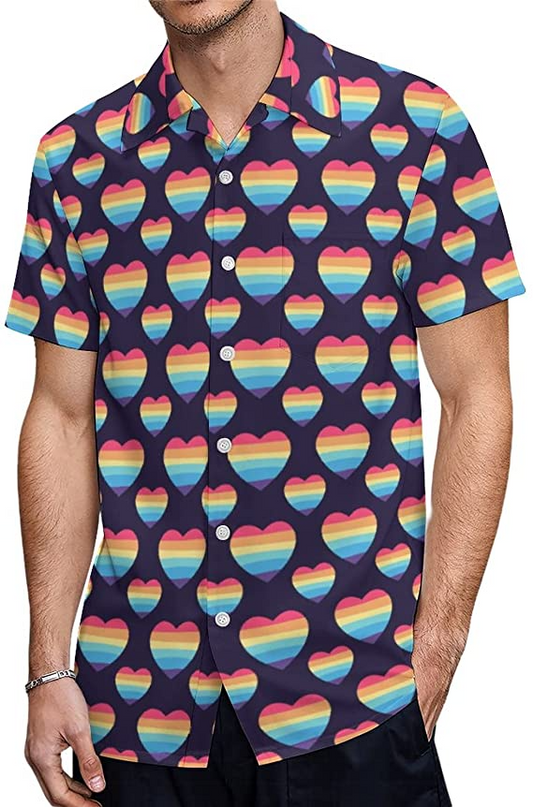 Gay Hawaiian Shirts, Gay Pride Hawaiian Shirt, Hawaiian Shirts For Women, Pride Hawaii Shirt HO4540