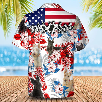 Scottish Terrier Hawaiian Shirt - Gift for Summer, Summer aloha shirt, Hawaiian shirt for Men and women HO0660