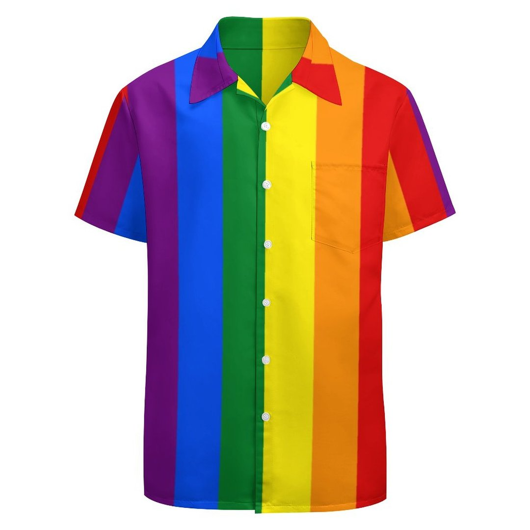 gay pride dress shirt Old Glory Rainbow Gay Pride All Over Adult T-Shirt