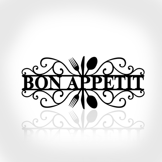 Bon Appetit Metal Sign Kitchen Wall Decor Mothers Day Gift Dining Room Wall Art MI2105