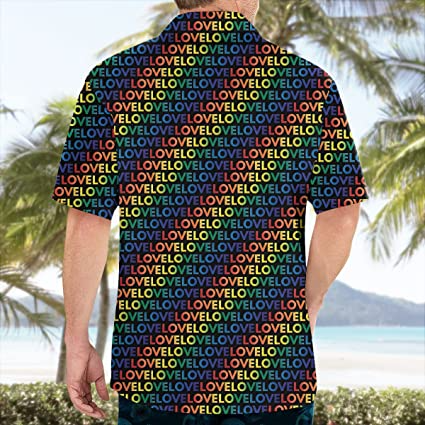 Lgbt Hawaiian Shirt, Haiwaiian Shirt, Rainbow Shirt, Beach Shirt, Lgbt Shirt, Gift For Gay Friend HO4609