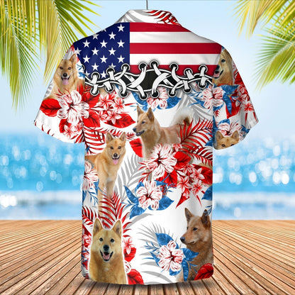Finnish Spitz Hawaiian Shirt - Summer aloha shirt, Hawaiian shirt for Men and women HO0703