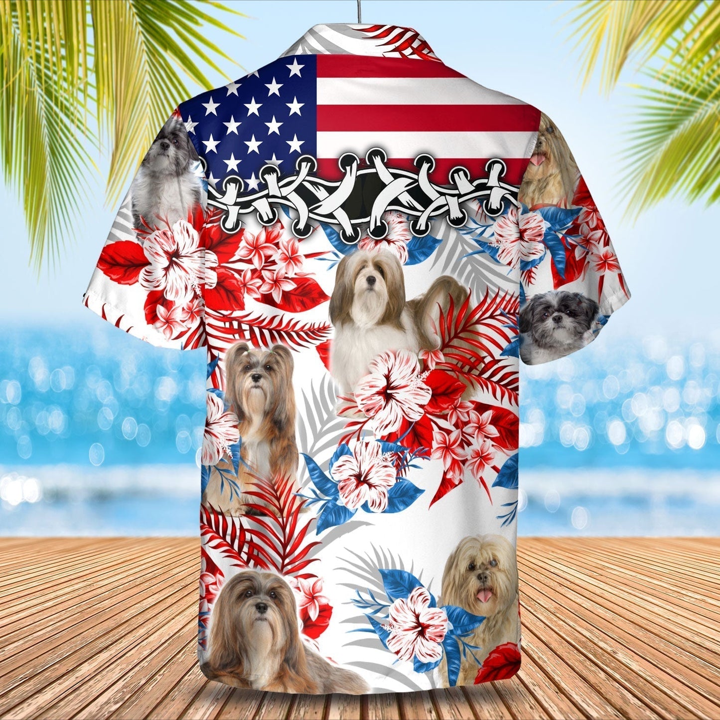 Lhasa Apso Hawaiian Shirt - Summer aloha shirt, Hawaiian shirt for Men and women HO0705