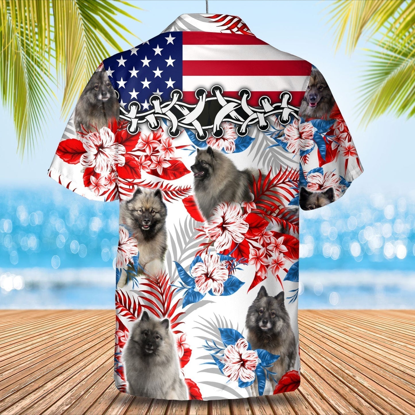 Keeshond Hawaiian Shirt - Summer aloha shirt, Hawaiian shirt for Men and women HO0704