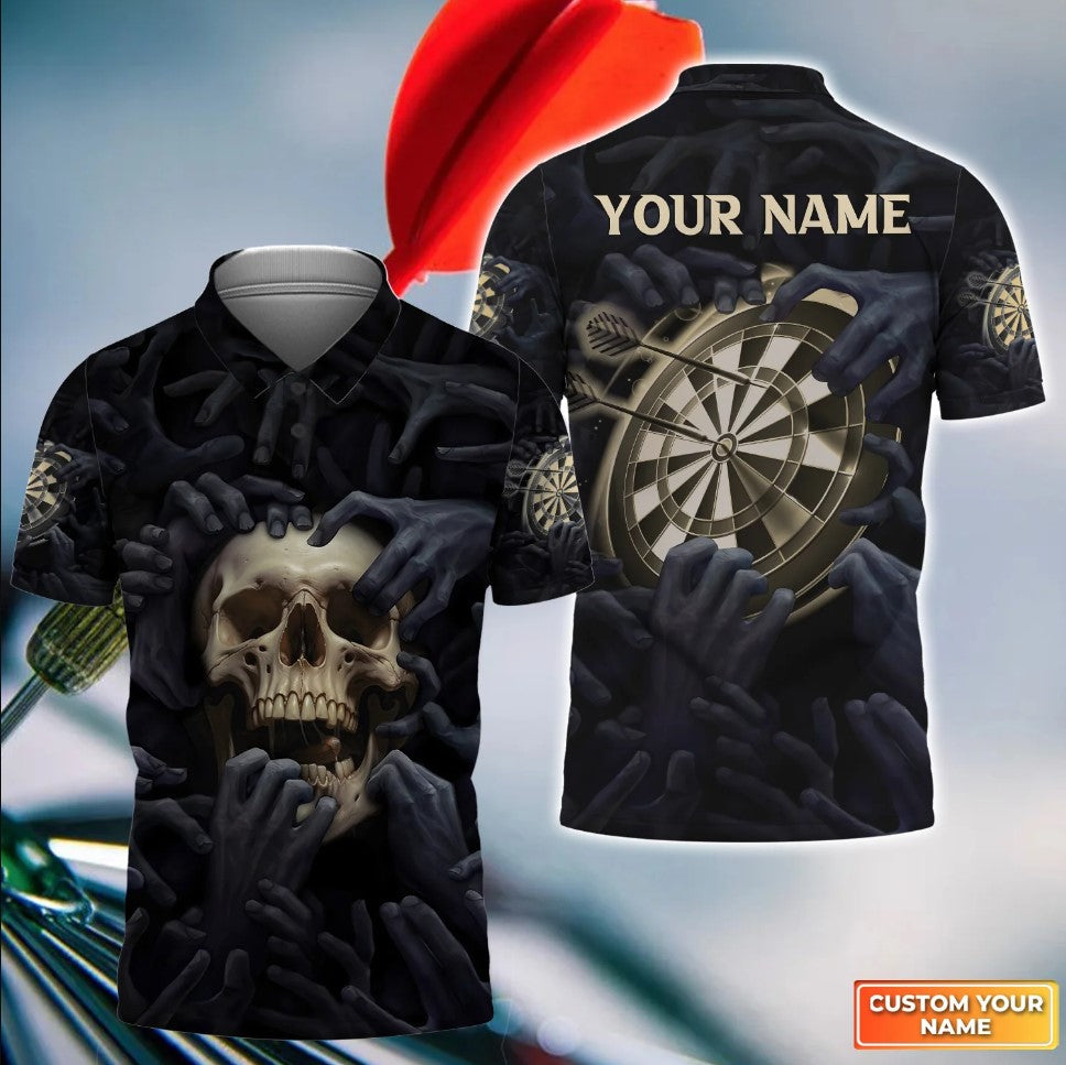 Lasfour Dart Personalized Name Skull Art 3D Shirt DMA0386