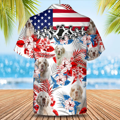 Clumber Spaniel Hawaiian Shirt - Gift for Summer, Summer aloha shirt, Hawaiian shirt for Men and women HO0654