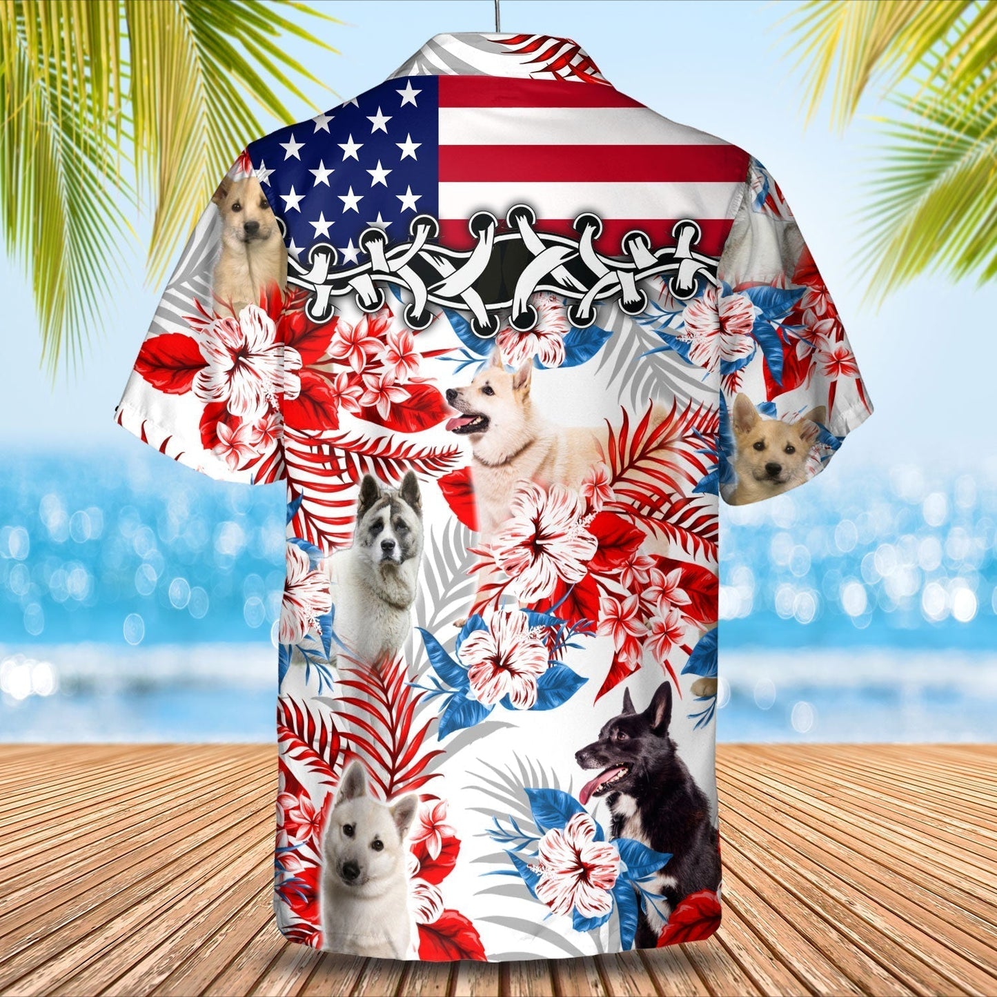 Norwegian Buhund Hawaiian Shirt - Summer aloha shirt, Hawaiian shirt for Men and women HO0707