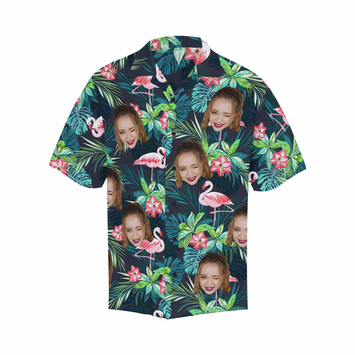 Custom Face Hawaiian Shirt Photo Hawaiian Shirt for Husband Personalized Hawaiian Shirt Photo Tropical Aloha Shirt Birthday Vacation Party Gift HO4346