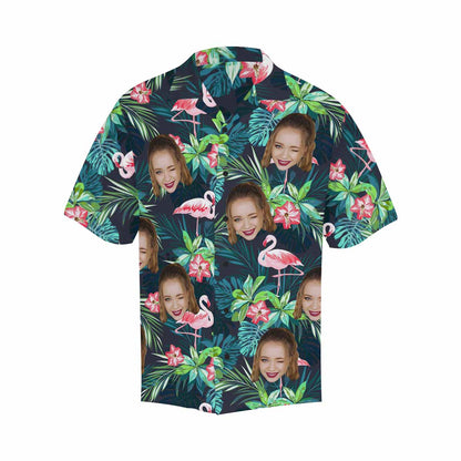 Custom Face Hawaiian Shirt Photo Hawaiian Shirt for Husband Personalized Hawaiian Shirt Photo Tropical Aloha Shirt Birthday Vacation Party Gift HO4346