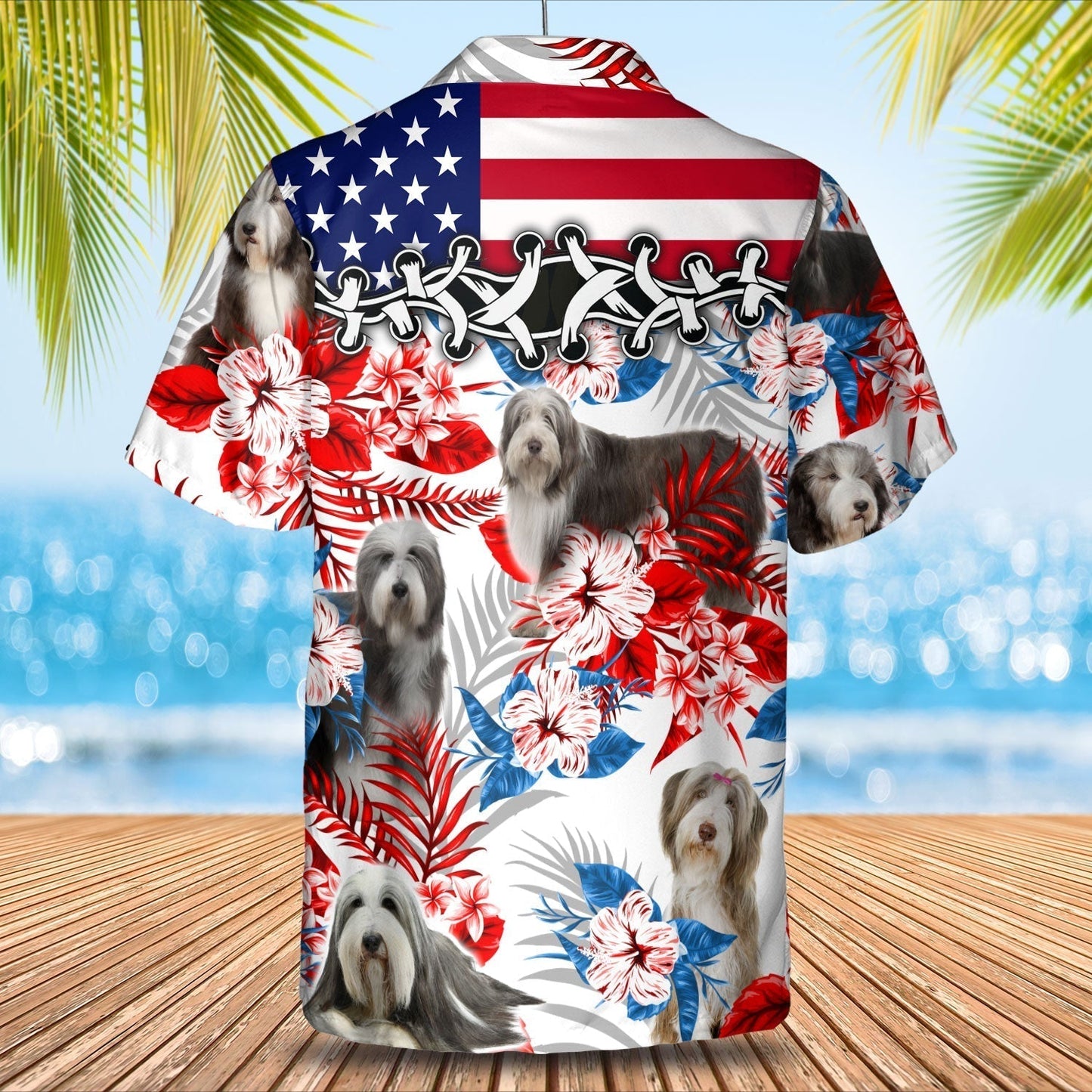 Bearded Collie Hawaiian Shirt - Summer aloha shirt, Hawaiian shirt for Men and women HO0698